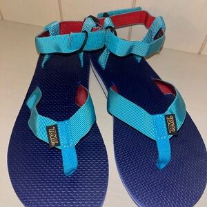 Teva Blue and Red Sandals women’s